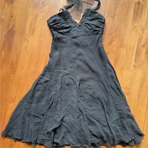 Brown vintage BCBG silk dress